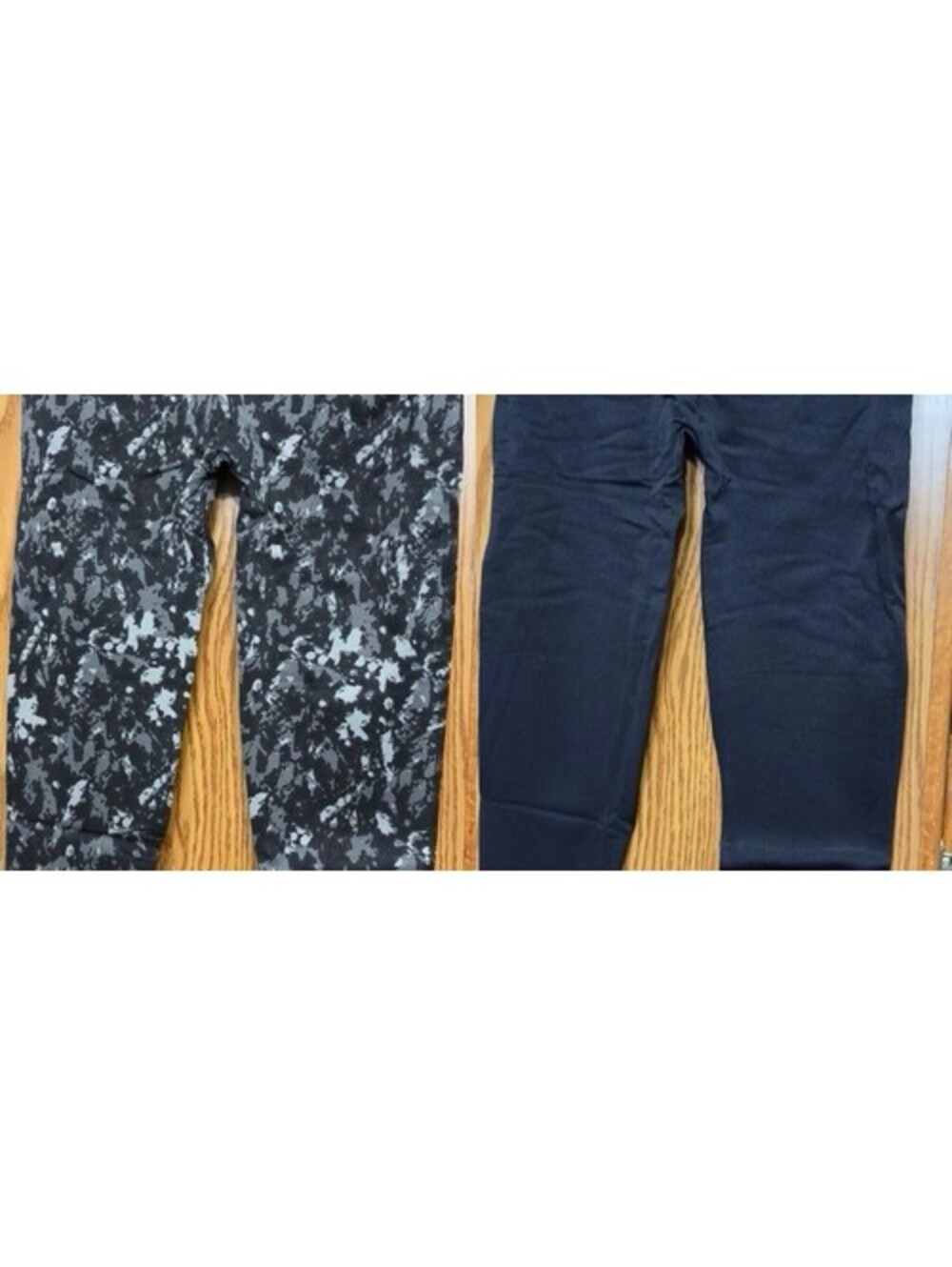 Breezies 2 PACK leggings Grey Marble/Black Size 3X
